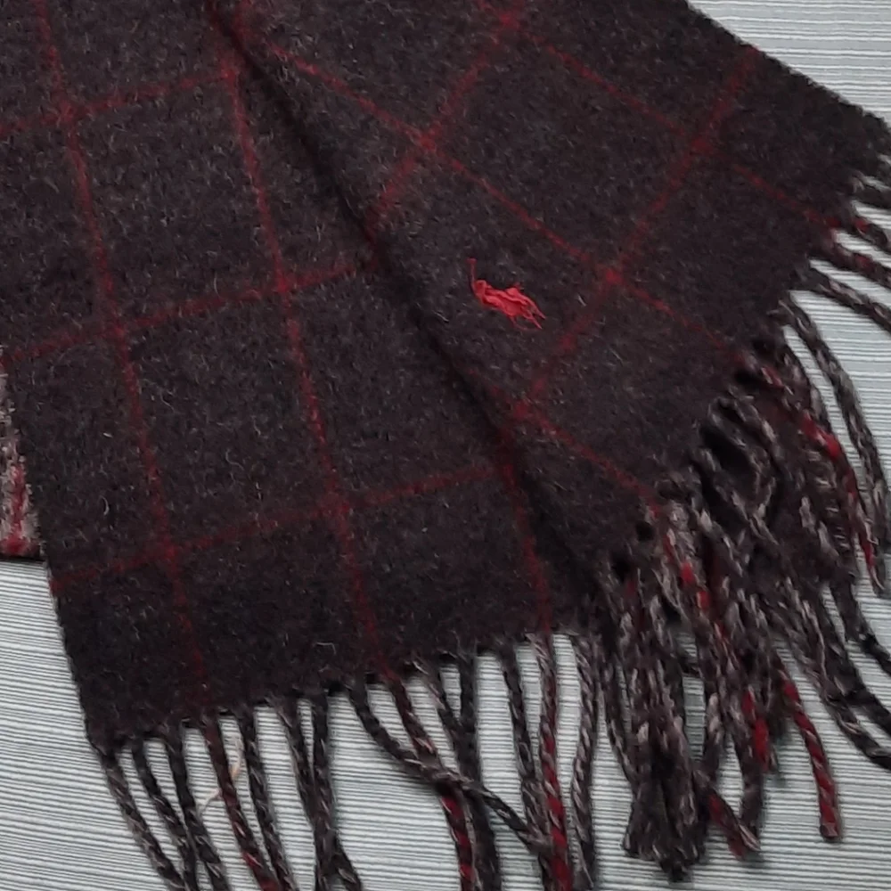 Polo Ralph Lauren Vintage Italian Lamb's Wool Scarf